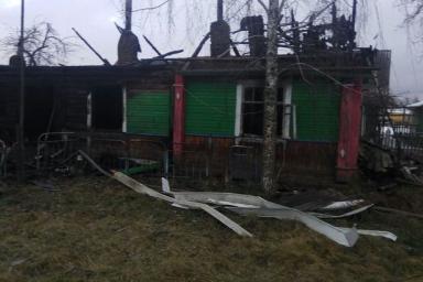 В Кореличском районе при пожаре в жилом доме погиб мужчина