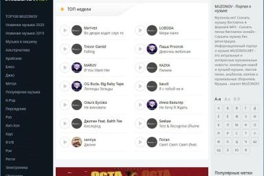 Сайт где скачать музыку