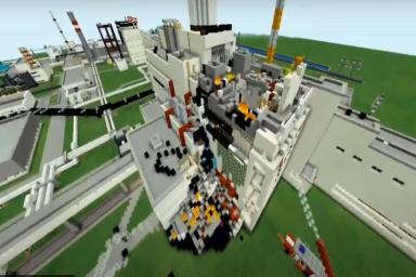 Поклонник Minecraft воссоздал в игре аварию на Чернобыльской АЭС