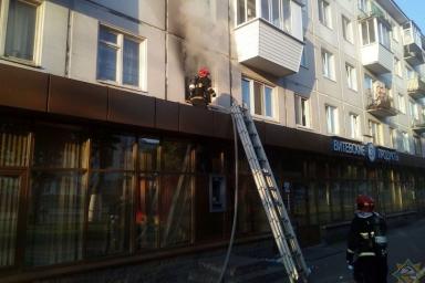 Пожар в Витебске: из многоэтажки эвакуировано 18 человек