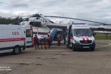 95% ожогов тела. Двух работников Светлогорского ЦКК на вертолете доставили в Минск
