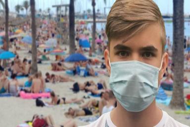 В Испании заставляют носить маски даже на пляже