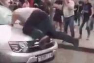 В Могилеве машина сбила участника оппозиционного митинга. СТВ показало, что было на самом деле