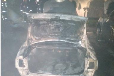 Три машины горели сегодня ночью в Минске