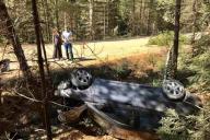 В Россонском районе перевернулся автомобиль: пострадал ребенок