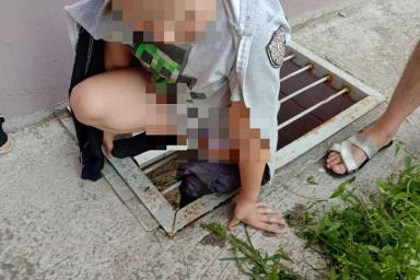 В Речице ребенок застрял между прутьями решетки отмостки здания: вызывали МЧС