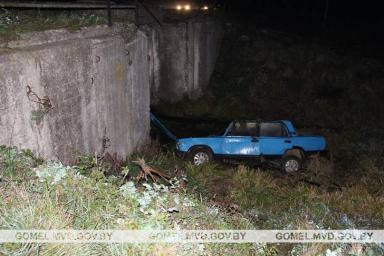Смертельное ДТП в Кормянском районе: пьяный водитель рухнул с моста в канал, погиб пассажир