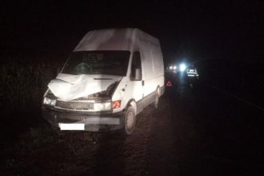 В Минском районе под колесами микроавтобуса погиб мужчина