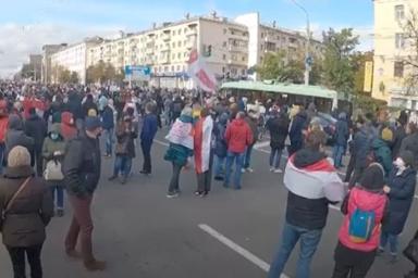 МВД Беларуси рассказало о задержанных на протестах 18 октября