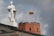 В Вильнюсе неизвестные забросали картошкой посольство Беларуси