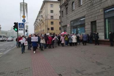 В Минске состоялся марш протеста пенсионеров