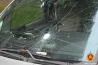 В Гродно женщина разбила бутылкой стекло в автомобиле: нашли по отпечатку пальца