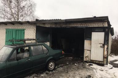 В Житковичах мужчина пытался самостоятельно потушить пожар в гараже: вот чем это закончилось
