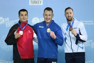 Белорус Егор Шарамков выиграл две медали на чемпионате Европы по спортивной гимнастике в Турции