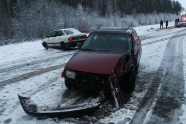 В Вороновском районе водитель Opel попал в ДТП, а потом – под колеса Audi