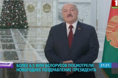 Новогоднее поздравление Лукашенко смотрели свыше 6,5 млн белорусов – БТ