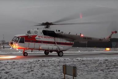 Авиаторы МЧС транспортировали из Бреста в Минск тяжелого пациента с COVID-19
