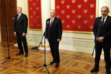 Встреча Путина, Алиева и Пашиняна в Москве: подписано совместное заявление по Карабаху