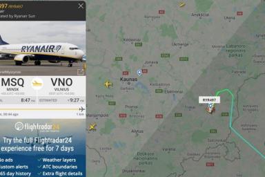 В департаменте по авиации Минтранса объяснили, почему самолет Ryanair не посадили в Бресте или Гродно