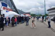 В Минске выстроилась очередь из желающих вакцинироваться на выставке «Здравоохранение Беларуси-2021»