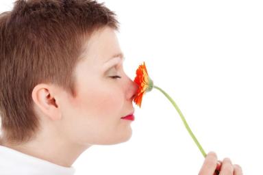 Женщина Цветок Запах