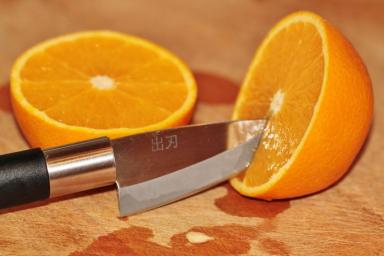 Апельсин Нож