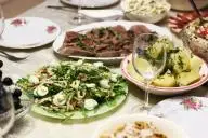 новогодний стол