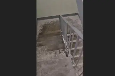 вода в подъезде