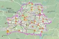 Карта Беларуси