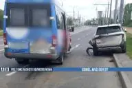 Маршрутка и автомобиль