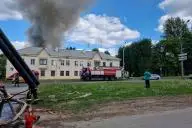 дом горит
