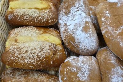 булочки в корзине