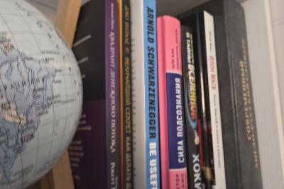 глобус и книги