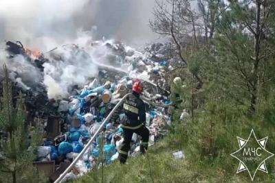 Возгорание на полигоне