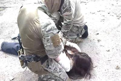 задержание женщины
