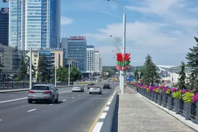 Вид на город