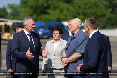 Лукашенко в Шклове