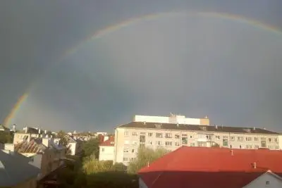 радуга над городом