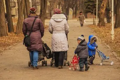 семья в парке