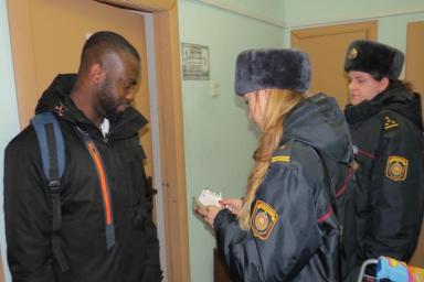 В Гомеле милиционеры проверили иностранных граждан, приехавших в Беларусь учиться