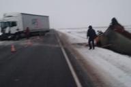 В Кореличском районе фура врезалась в трактор с цистерной