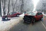 Под Минском «Лада» врезалась в Jaguar 