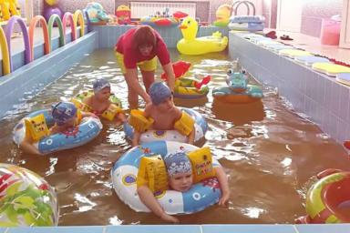 В Брагинском районе открыт первый бассейн 