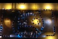 Под Минском 121 автомобиль выстроился в фигуру свиньи