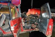 Легковушка врезалась в дорожное ограждение в Оршанском районе