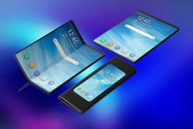 В Сети появились рендеры гибкого смартфона Samsung Galaxy Fold