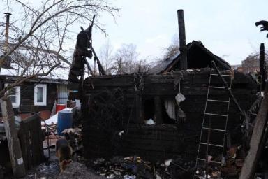 В Могилеве горела баня: милиционеры спасли людей и животных