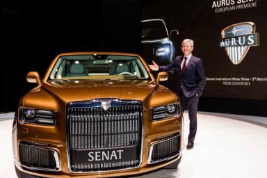 В Женеве показали российский президентский лимузин Aurus