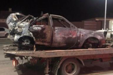 В ДТП сгорел заживо водитель  Lada Priora