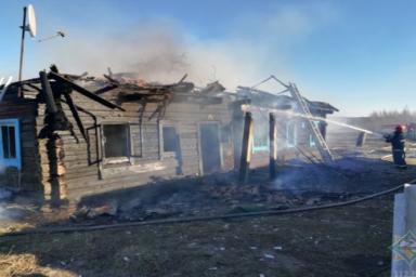 В Ганцевичском районе сын спас мать на пожаре, но погиб сам